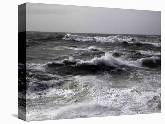 Wild Winter Seas Off Mort Point, Devon, England, United Kingdom, Europe-David Pickford-Premier Image Canvas