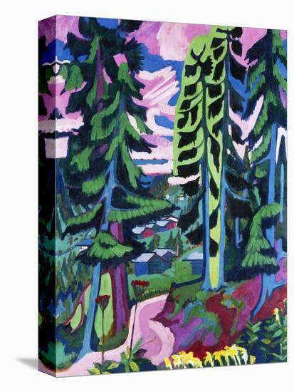 Wildboden (Bergwald; Sommerlicher Waldweg)-Ernst Ludwig Kirchner-Premier Image Canvas