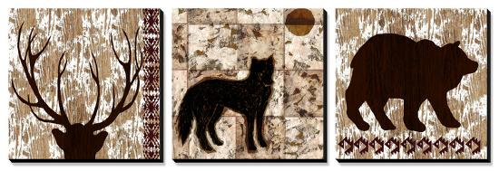 Wilderness Animals-Nicholas Biscardi-Stretched Canvas