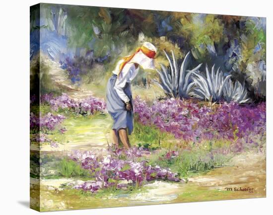 Wildflowers Between My Toes-Mary Schaefer-Stretched Canvas