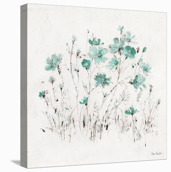 Wildflowers II Turquoise-Lisa Audit-Stretched Canvas