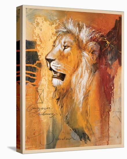 Wildlife Lion-Joadoor-Stretched Canvas