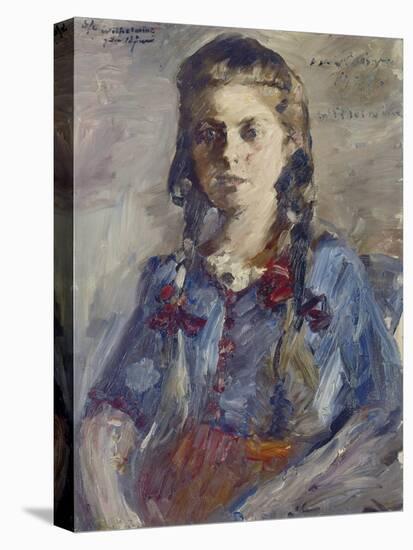 Wilhelmine with Hair in Braids, 1922-Lovis Corinth-Premier Image Canvas