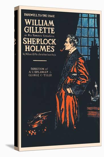 William Gillette as Sherlock Holmes: Farewell to the Stage-null-Stretched Canvas