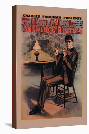 William Gillette as Sherlock Holmes-null-Stretched Canvas