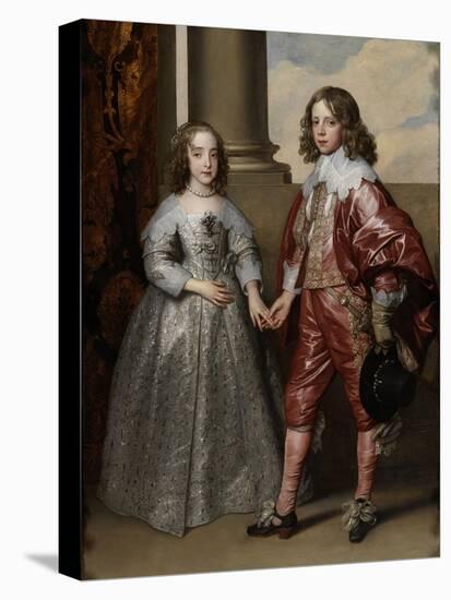 William II, Prince of Orange, and His Bride, Mary Stuart-Anthony Van Dyck-Stretched Canvas