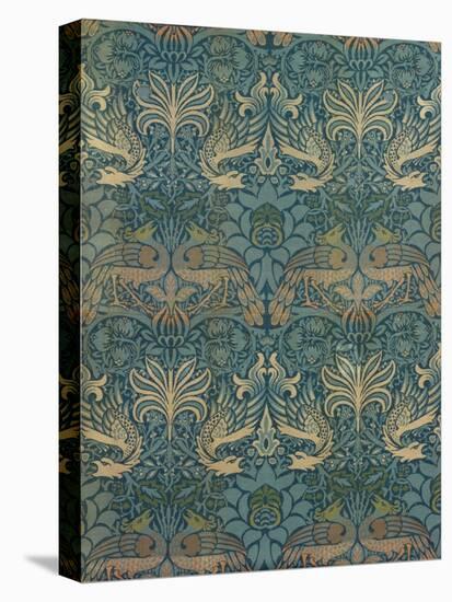 William Morris Peacock and Dragon Textile Design, C.1880-William Morris-Premier Image Canvas