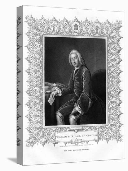 William Pitt, 1st Earl of Chatham, British Whig Statesman-W Holl-Premier Image Canvas