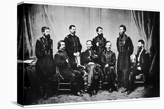 William Tecumseh Sherman and His Generals, American Civil War, 1865-MATHEW B BRADY-Premier Image Canvas