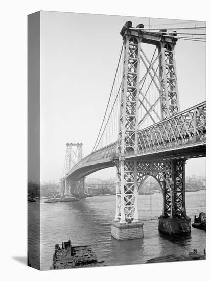 Williamsburg Bridge, New York, N.Y.-null-Stretched Canvas