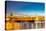 Williamsburg Bridge with Newyork mid Town at Dusk-vichie81-Premier Image Canvas