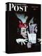 "Willie Gillis in a Blackout" Saturday Evening Post Cover, June 27,1942-Norman Rockwell-Premier Image Canvas