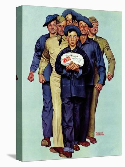 "Willie Gillis' Package from Home", October 4,1941-Norman Rockwell-Premier Image Canvas