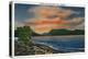 Willoughby Lake, Vermont, Sunset Scene on the Lake-Lantern Press-Stretched Canvas