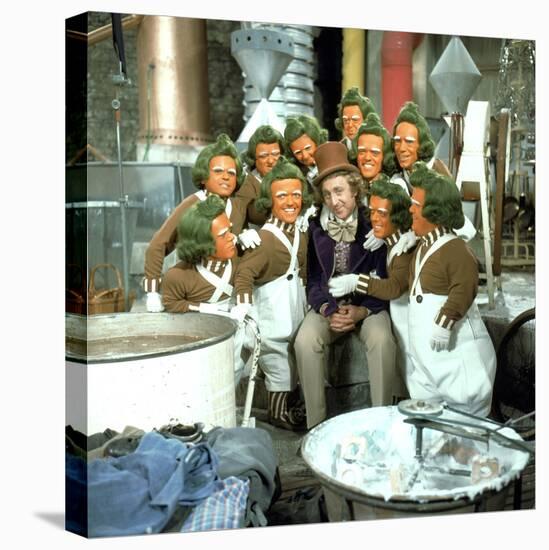 Willy Wonka And The Chocolate Factory, Gene Wilder, Oompa-Loompas, 1971-null-Stretched Canvas