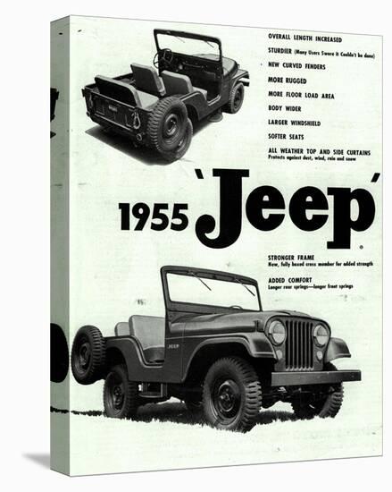 Willys 1955 Jeep-null-Stretched Canvas