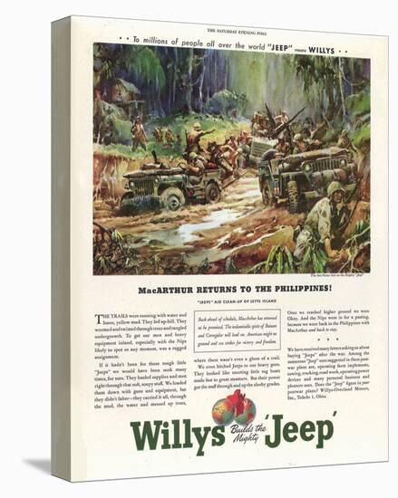 Willys Builds the Mighty Jeep-null-Stretched Canvas