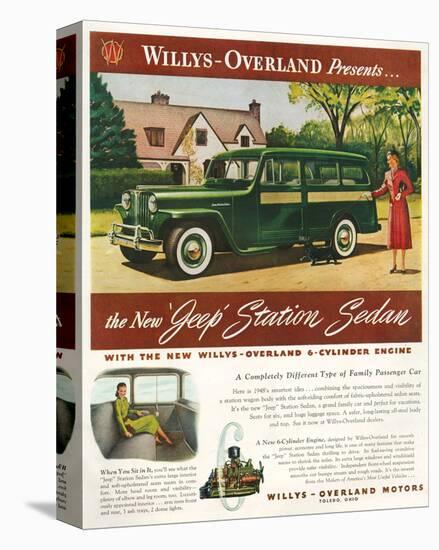 Willys - New Jeep Station Sedan-null-Stretched Canvas