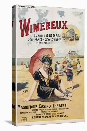 Wimereux Travel Poster-Henri Gray-Premier Image Canvas
