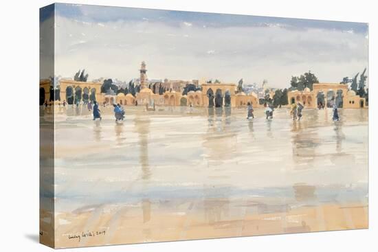 Wind and Rain on the Temple Mount, Jerusalem, 2019 (W/C on Paper)-Lucy Willis-Premier Image Canvas