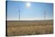Wind Turbine in Wheat Field, Wuerzburg, Franconia, Bavaria, Germany-Raimund Linke-Stretched Canvas