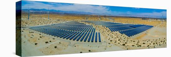 Wind Turbines and Solar Panels, Palm Springs, Riverside County, California, USA-null-Premier Image Canvas