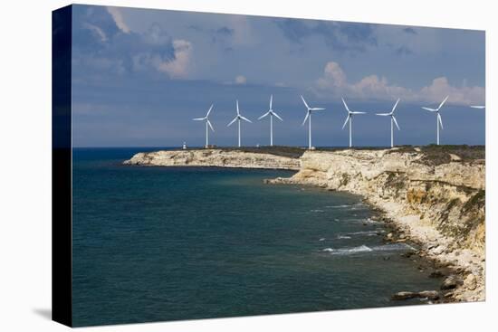 Wind turbines, Bozcaada, Turkey.-Ali Kabas-Premier Image Canvas