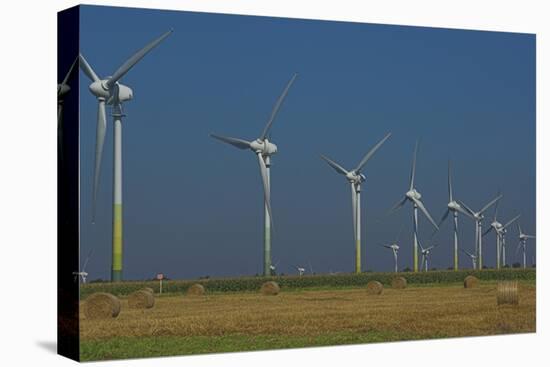 Wind Turbines, Lower Saxony, Germany-Charles Bowman-Premier Image Canvas