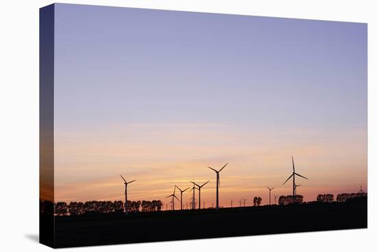 Wind Turbines, Wind Power Station, Renewable Energy, Wind Park, Parish Kronprinzenkoog-Axel Schmies-Premier Image Canvas