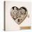 Wind Up Metal Steampunk Heart With Gears-Cyborgwitch-Stretched Canvas