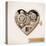 Wind Up Metal Steampunk Heart With Gears-Cyborgwitch-Stretched Canvas