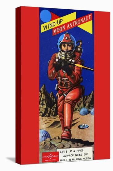 Wind-Up Moon Astronaut-null-Stretched Canvas