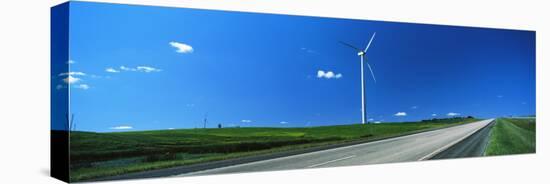 Windmill along US Route 83, North Dakota, USA-null-Premier Image Canvas