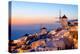 Windmill and Traditional Houses, Oia, Santorini (Thira), Cyclades Islands, Greek Islands-Karen Deakin-Premier Image Canvas