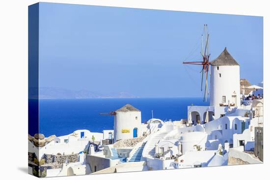 Windmill and Traditional Houses-Neale Clark-Premier Image Canvas