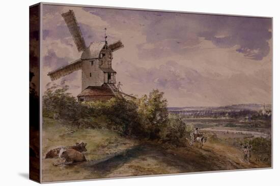 Windmill at Stoke, Near Ipswich-John Constable-Premier Image Canvas