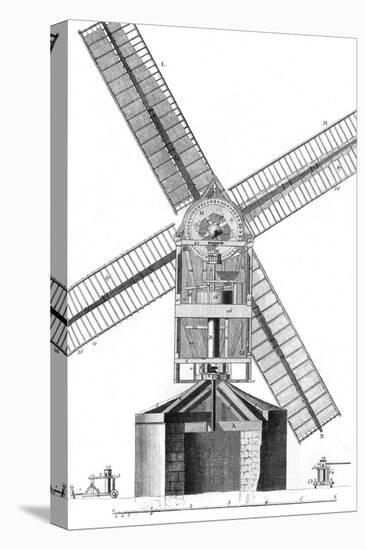 Windmill in 18th C.-null-Stretched Canvas
