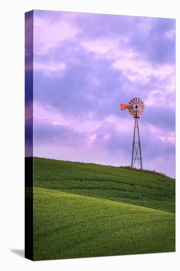 Windmill, Palouse, Washington-Jason Savage-Stretched Canvas