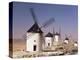 Windmills Above the Village, Consuegra, Ruta De Don Quixote, Castilla La Mancha, Spain-Michael Busselle-Premier Image Canvas