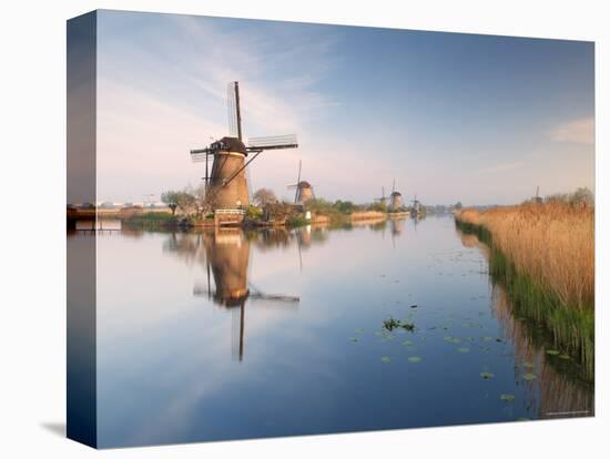 Windmills at Kinderdijk, Near Rotterdam, Holland, the Netherlands-Gary Cook-Premier Image Canvas