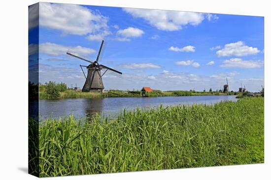 Windmills in Kinderdijk, UNESCO World Heritage Site, South Holland, Netherlands, Europe-Hans-Peter Merten-Premier Image Canvas