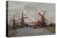 Windmills in the Westzijderveld near Zaandam. 1871-Claude Monet-Premier Image Canvas