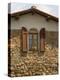 Window and Shutters with Flowerbox of Yellow Flowers, Figline Village, Tuscany, Italy-Janis Miglavs-Premier Image Canvas