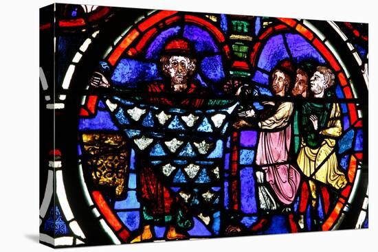 Window, Bourges Cathedral, France (Stained Glass)-French School-Premier Image Canvas