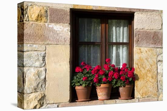 Window Flower Pots in Village of Santillana Del Mar, Cantabria, Spain-David R^ Frazier-Premier Image Canvas