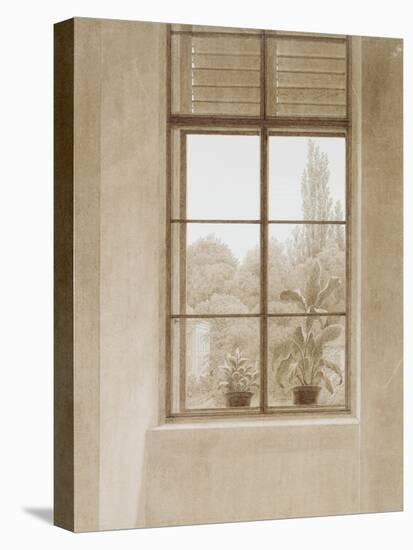 Window Looking over the Park, 1810-1811-Caspar David Friedrich-Premier Image Canvas