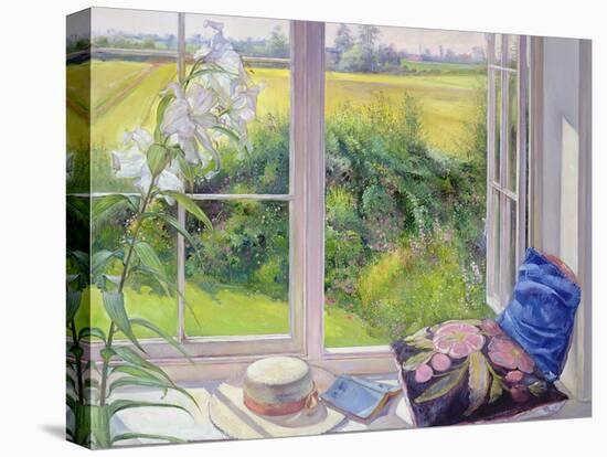 Window Seat and Lily, 1991-Timothy Easton-Premier Image Canvas