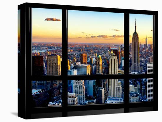 Window View, Empire State Building and One World Trade Center (1WTC), Manhattan, New York-Philippe Hugonnard-Premier Image Canvas