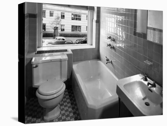 Window View from Earlier Modernized Bathroom-Philip Gendreau-Premier Image Canvas