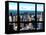 Window View, Hell's Kitchen District and Hudson River Views, Midtown Manhattan, New York-Philippe Hugonnard-Premier Image Canvas